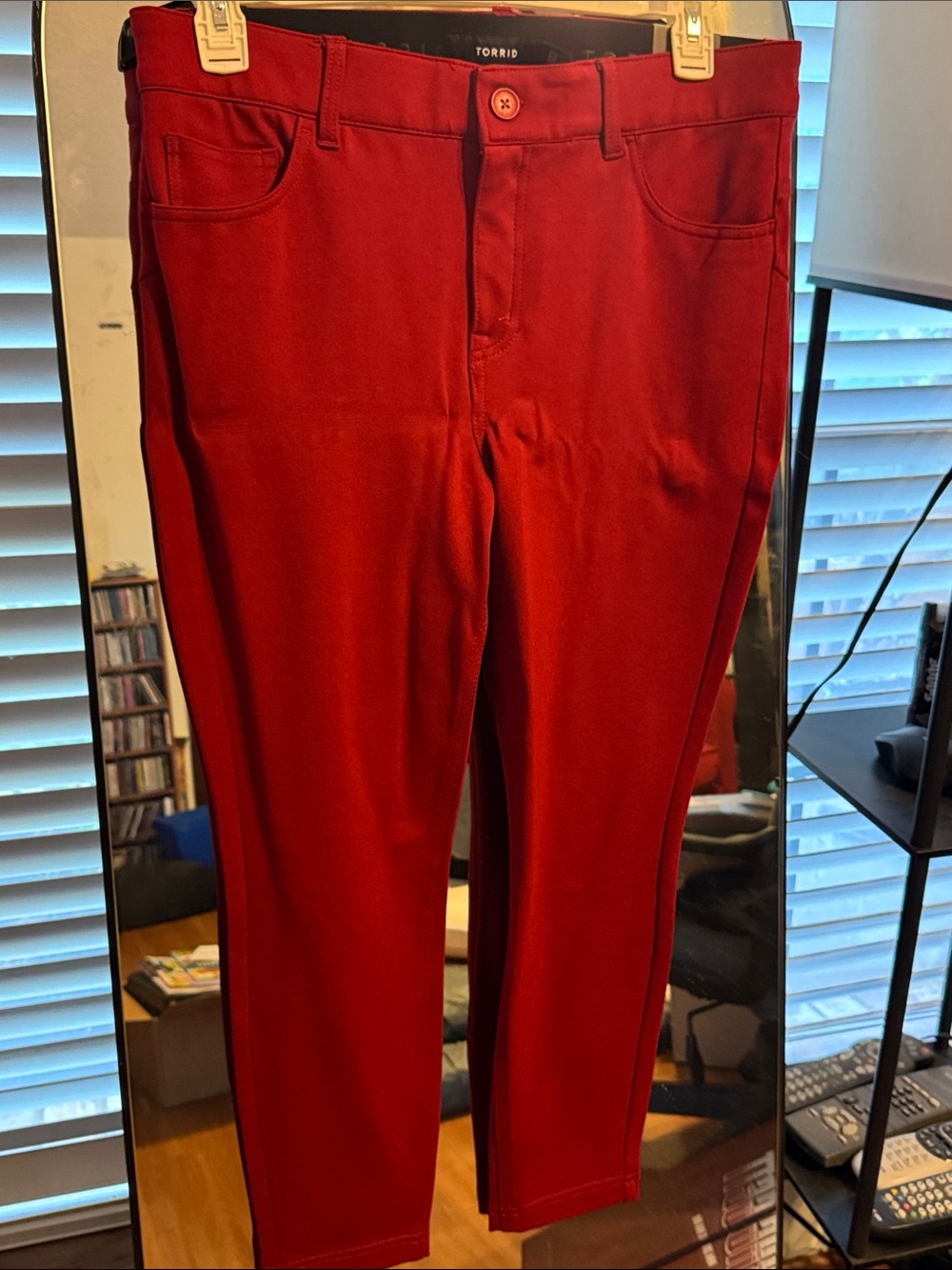torrid Red Stretch Ankle Skinny Jeans